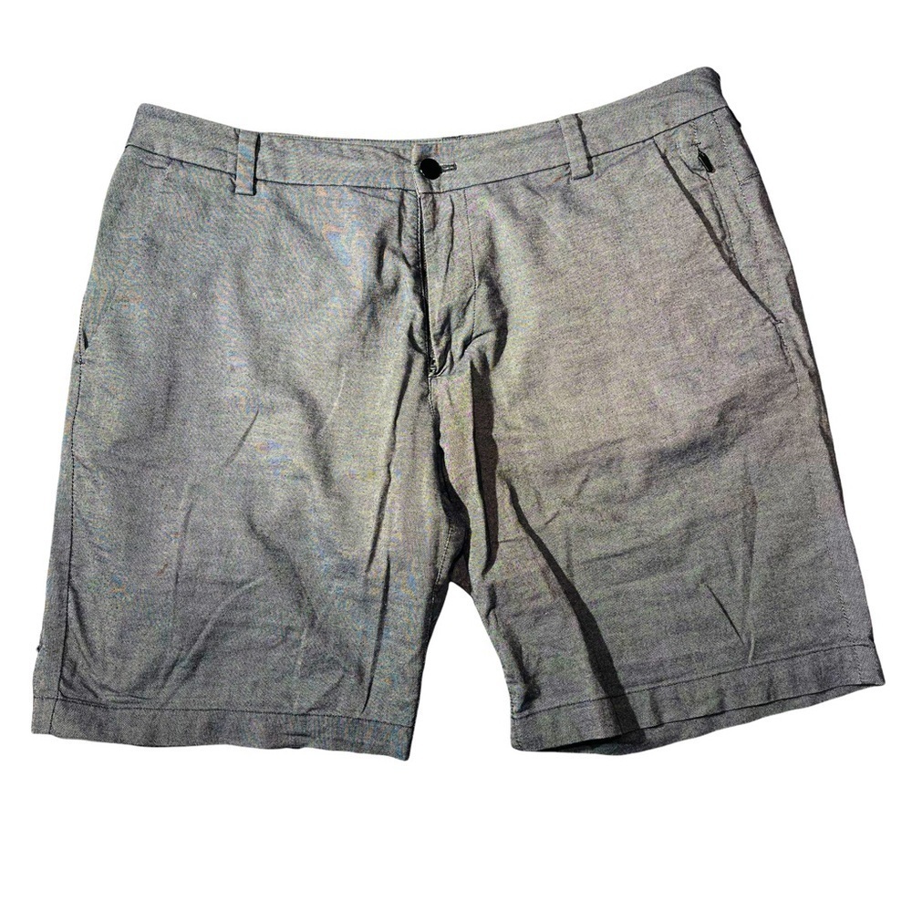 🧊 Lululemon Commission Chino Shorts Men’s 34 Gray 🎯 Sleek Tech Stretch